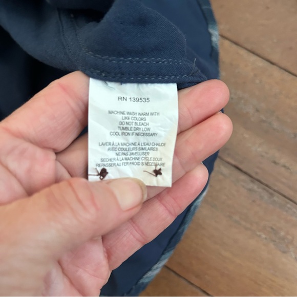 Grayers Double Cloth Flannel Shirt Navy - Picture 11 of 11